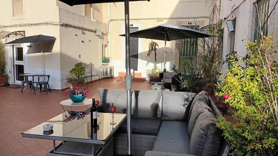 Property building, Patio, View (from property/room), Balcony/Terrace, Inner courtyard view