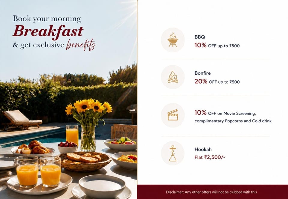 ELIVAAS Signature 3 BHK with Treehouse & Pvt Pool - Handa's Gateway Apartment in Haryana