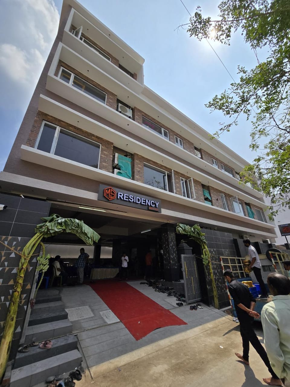 Facade/entrance, People