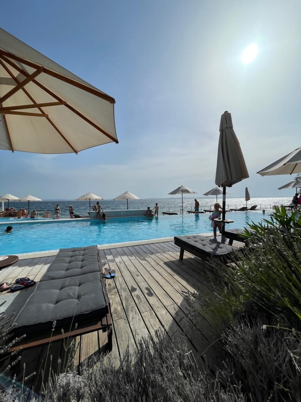 Beach, Pool view, Sea view, Swimming pool, sunbed