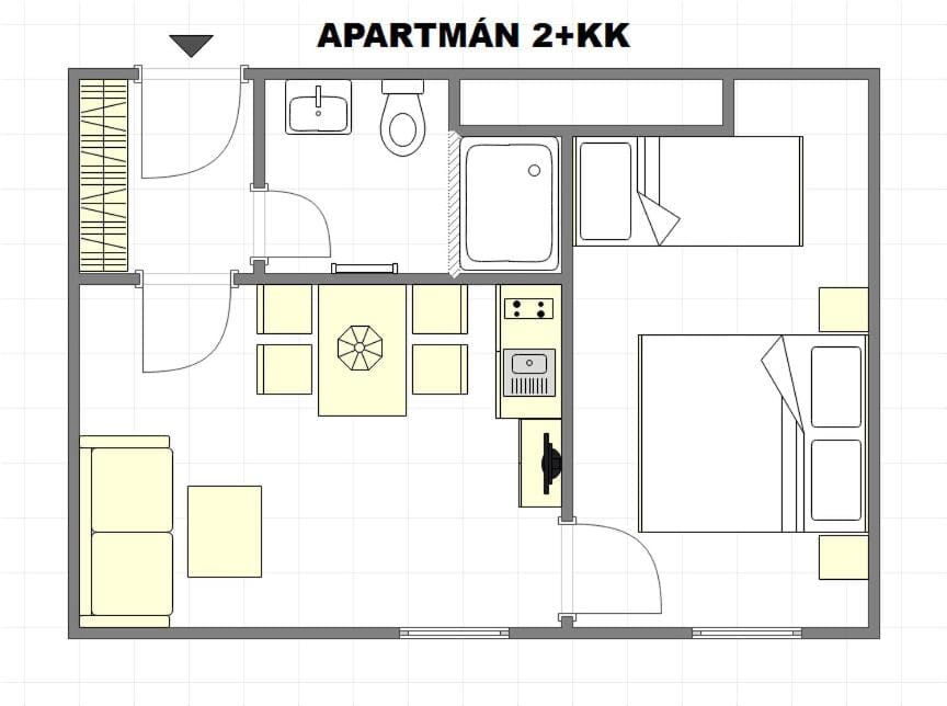 Horský apartmán přímo u sjezdovky Kouty nad Desnou Apartment in Czechia