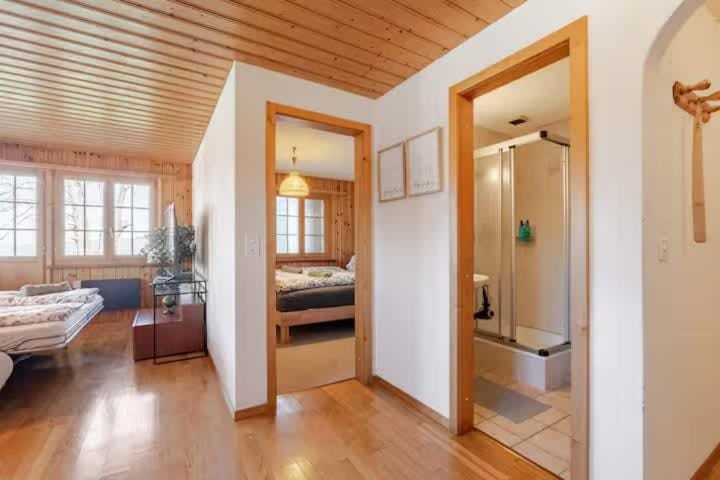 Alpine View Chalet Private Garden & Lake Views Apartment in Canton of Valais