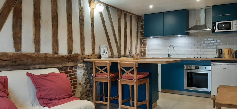 Kitchen or kitchenette, Living room, Dining area, minibar, pet friendly, stove, toaster