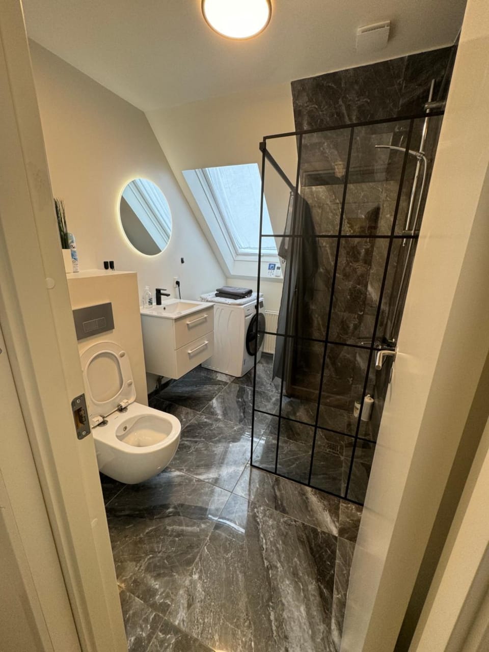Shower, Toilet, Bathroom, Bath, bidet, towels