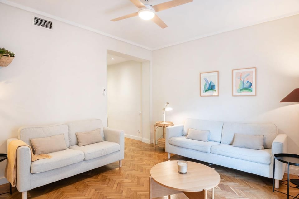 Living room, fireplace