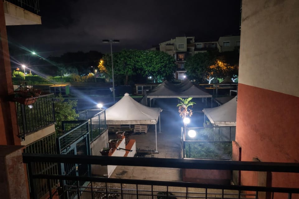 Night, View (from property/room), Balcony/Terrace