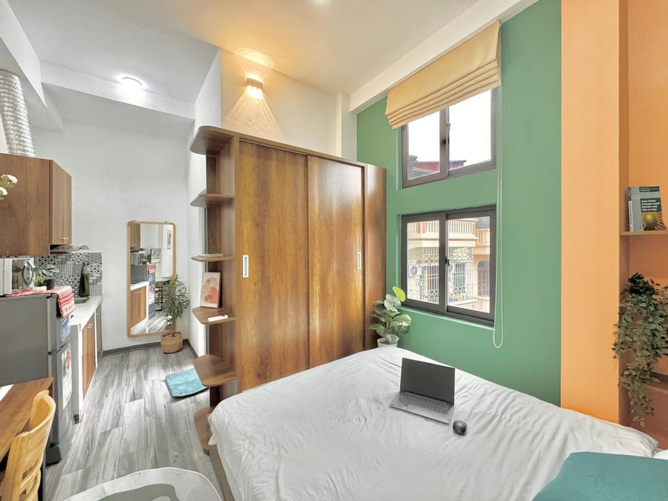The Little Hanoi -Modern-Balcony Apartment in Laos