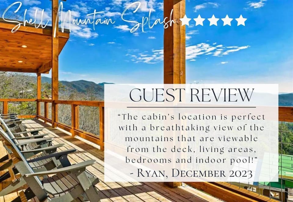 Mountain Views Heated Pool Hot Tub Luxurious House in Sevier County