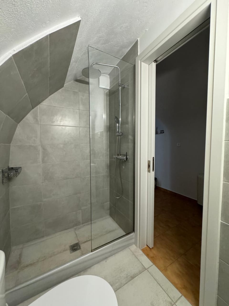 Shower, Toilet, Bathroom, hair dryier