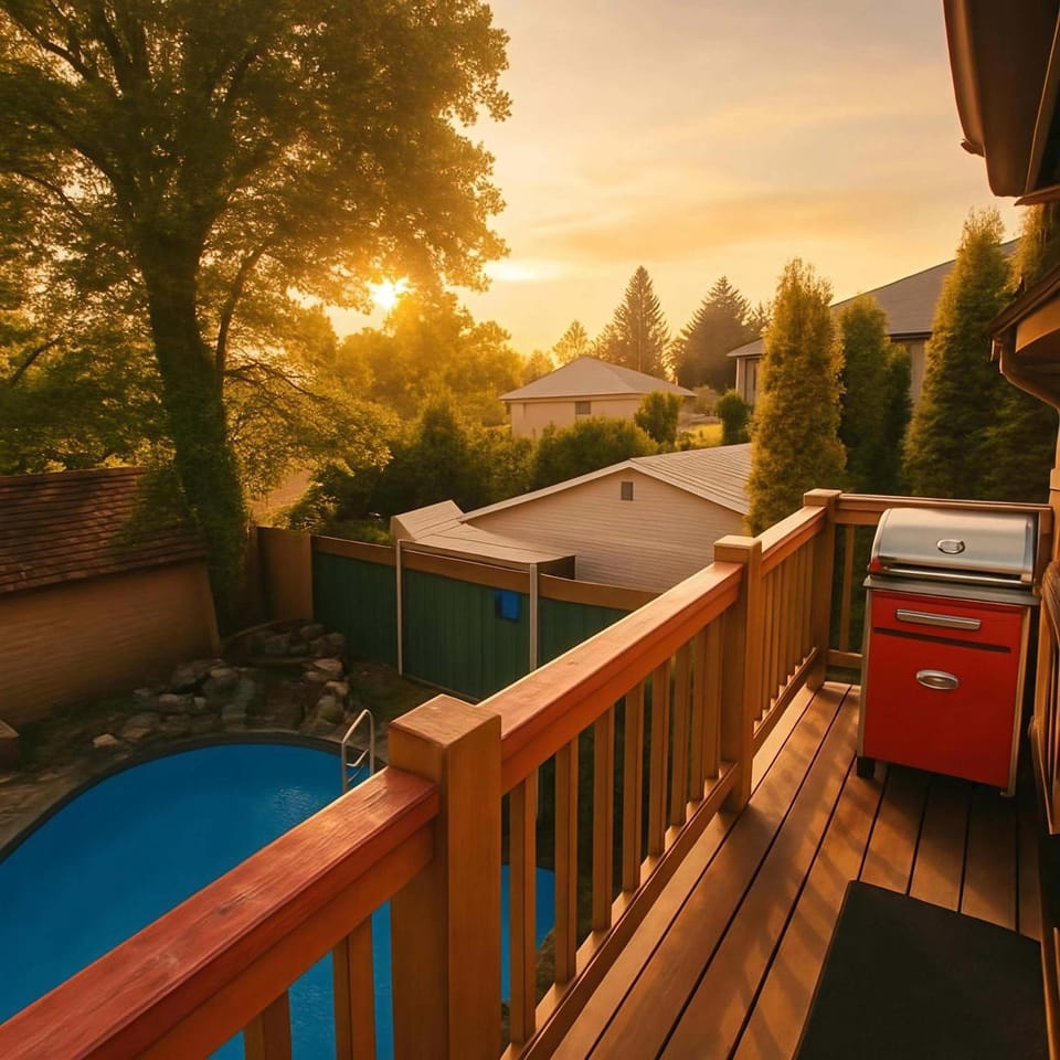 Charming "Melrose Place" w Year-Round Heated Pool, Deck & Grill Apartment in Victoria