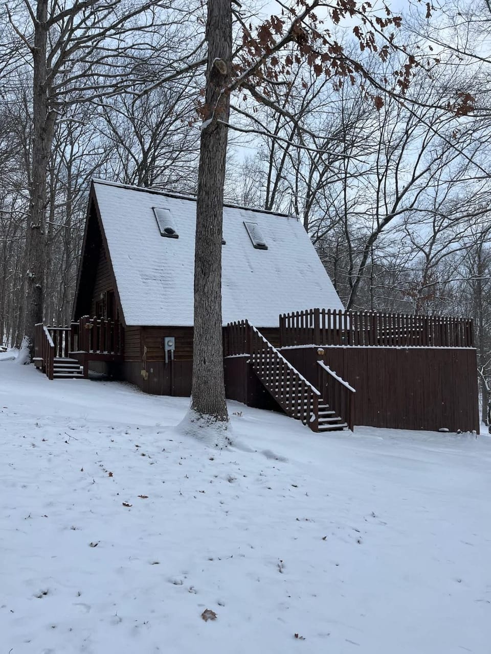 A-Frame Cabin #5 with Hot Tub on Patoka Lake in Southern Indiana Cabin in Indiana