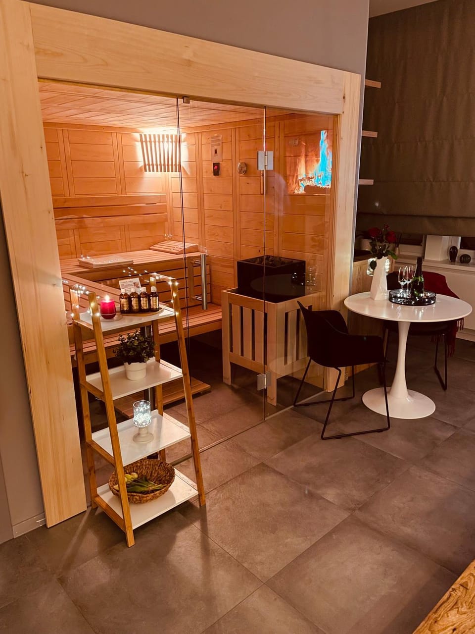 Sauna, Seating area