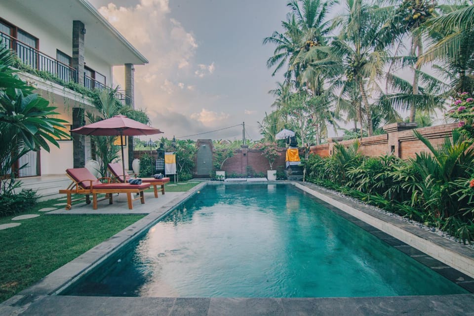 Pool view, Swimming pool, sunbed