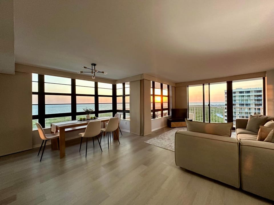 Living room, Sea view, Sea view, Sunset