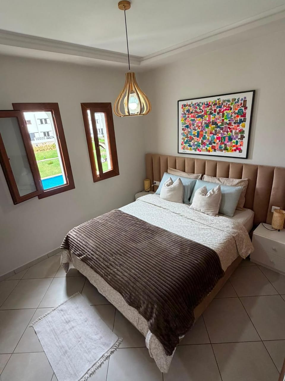 Bed, Photo of the whole room, Bedroom, Garden view, Pool view, cot, wardrobe