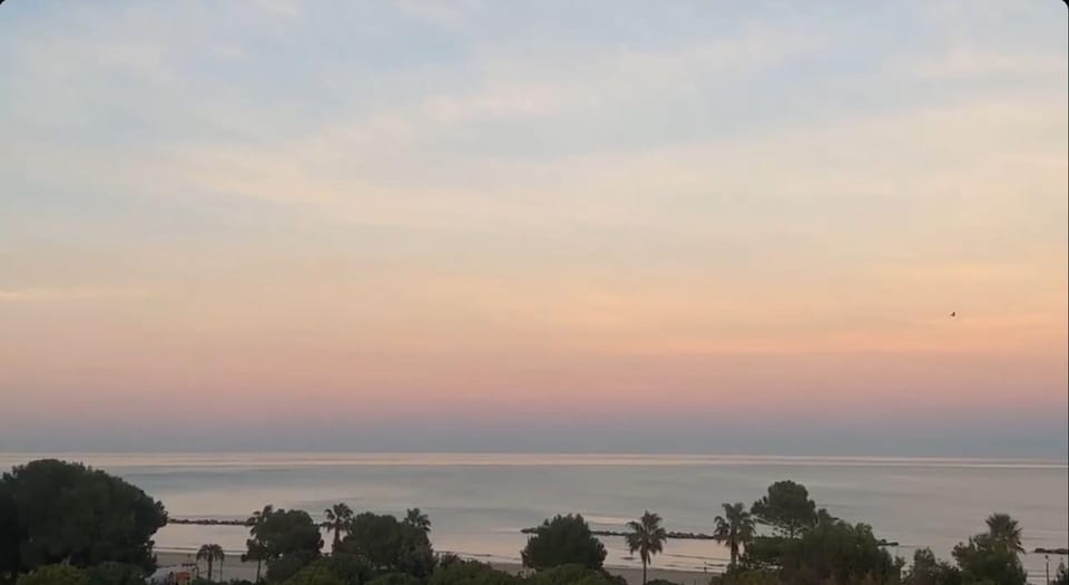 Natural landscape, Sea view, Sunset