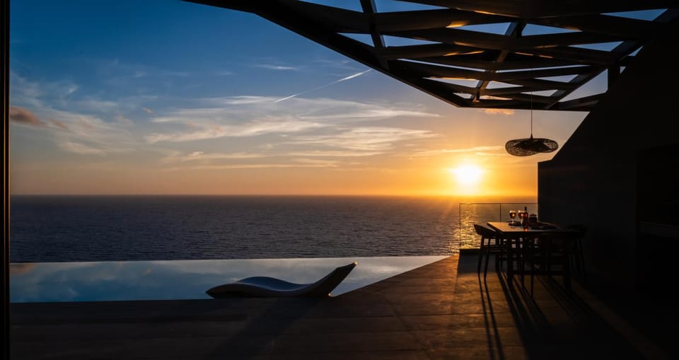 Sea view, Swimming pool, Sunset