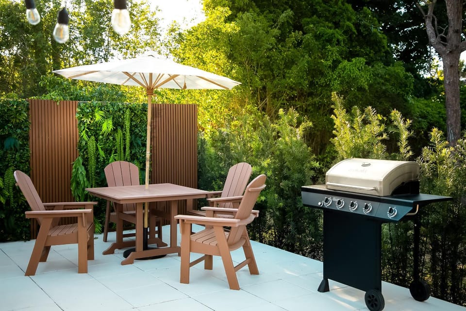 Patio, BBQ facilities, Garden, Garden view, Dinner