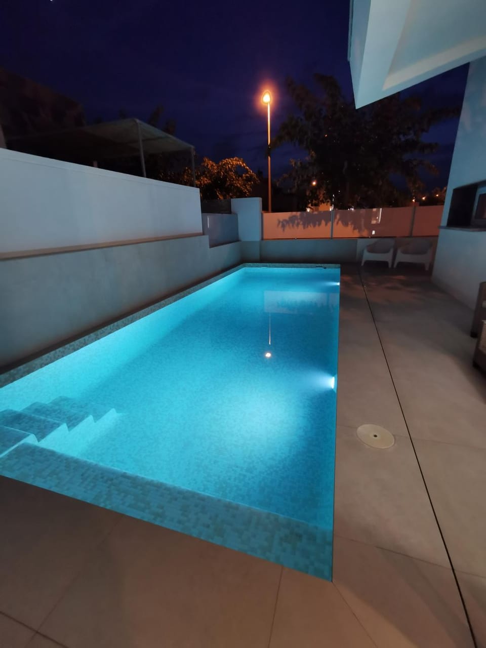 Night, Swimming pool