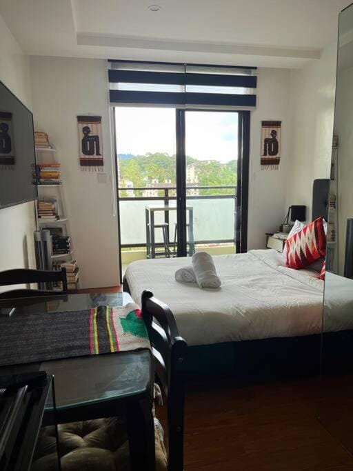Chic Studio Unit with a Balcony and a View in Megatower Residences 3 Apartment in Baguio
