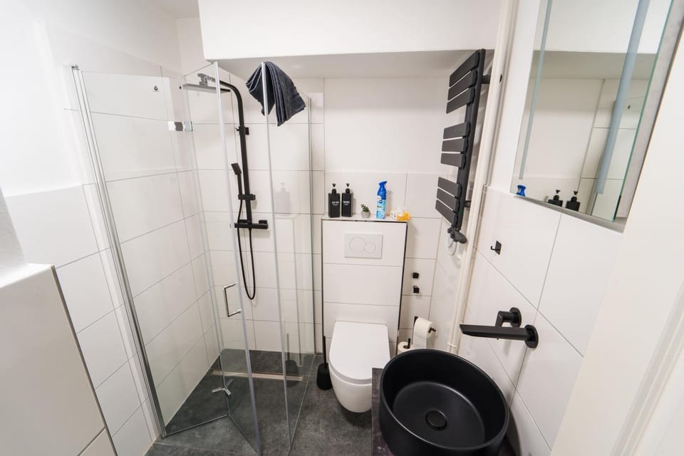 Shower, Toilet, Bathroom, towels