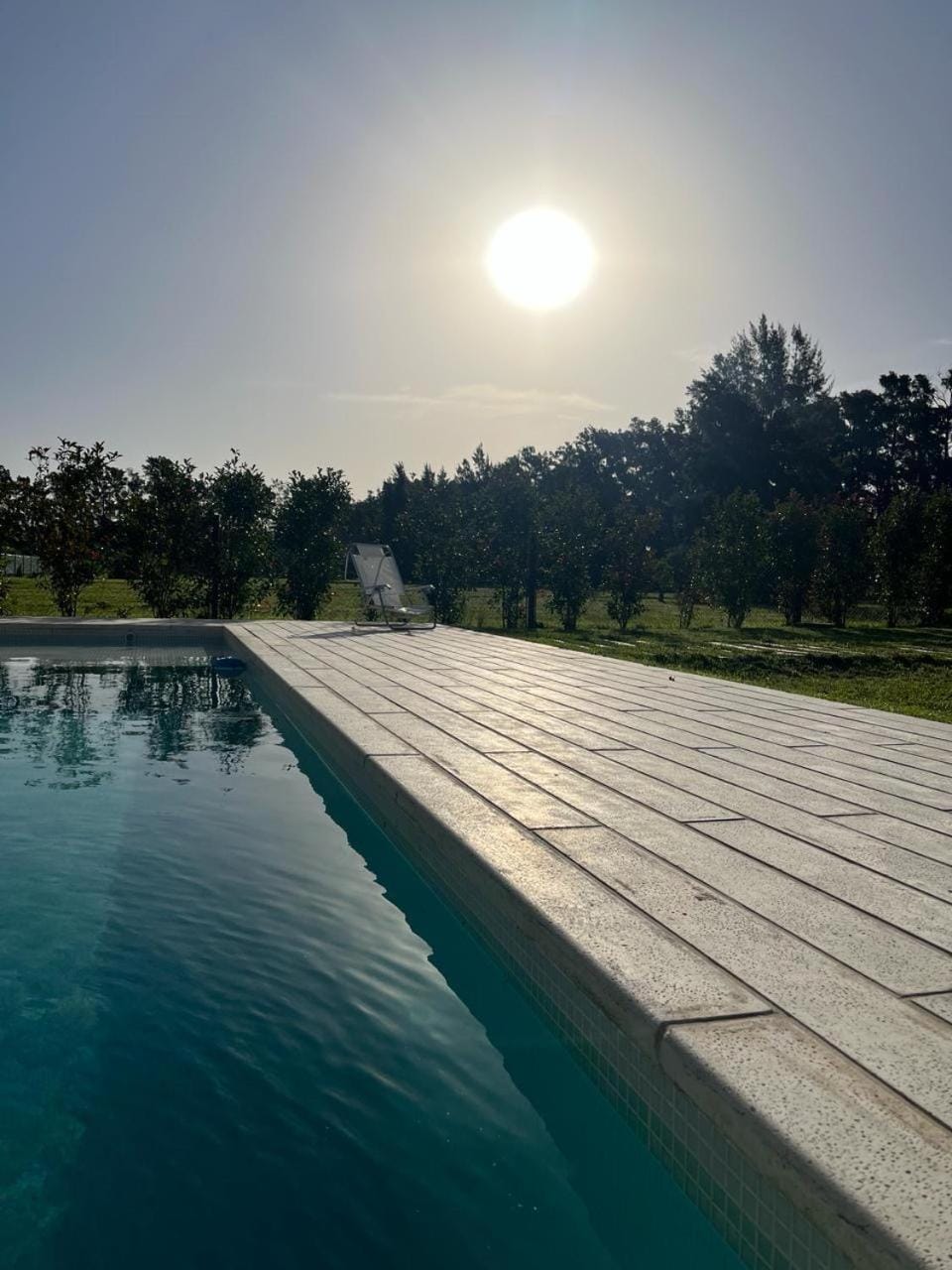 Natural landscape, Pool view, Swimming pool, Sunset