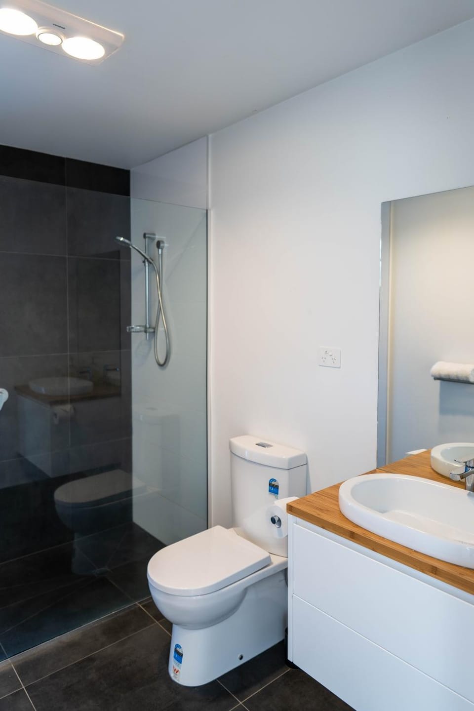 Shower, Toilet, Bathroom, hair dryier