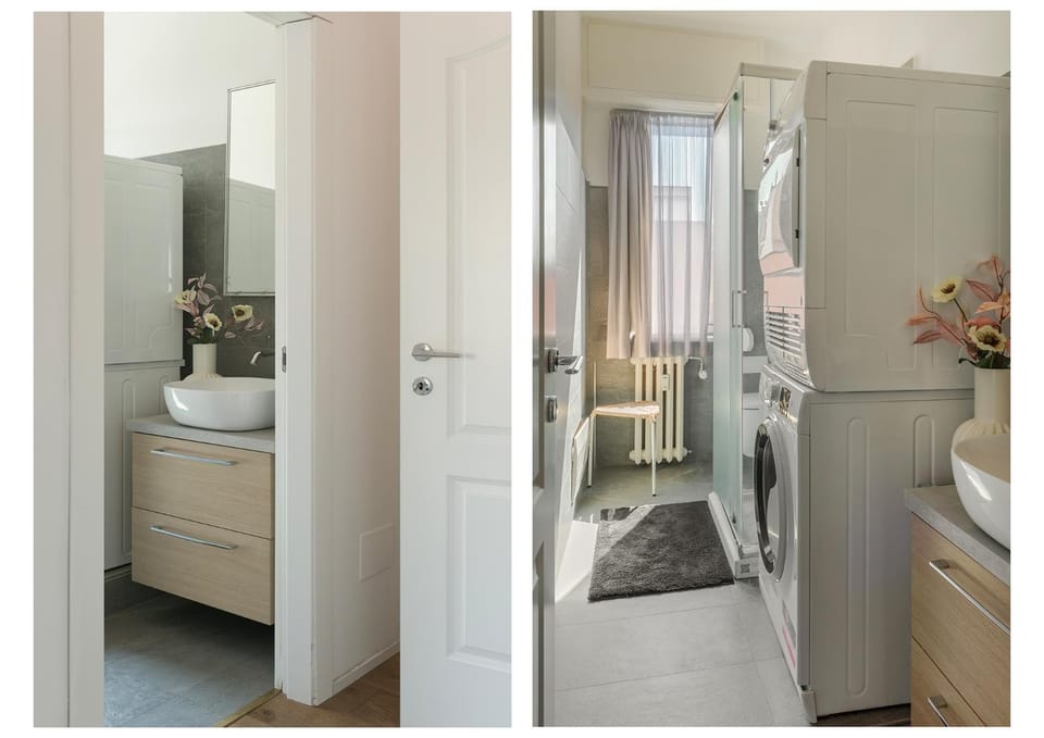 Bed, Bathroom, Kitchen or kitchenette, Photo of the whole room, Bedroom, towels