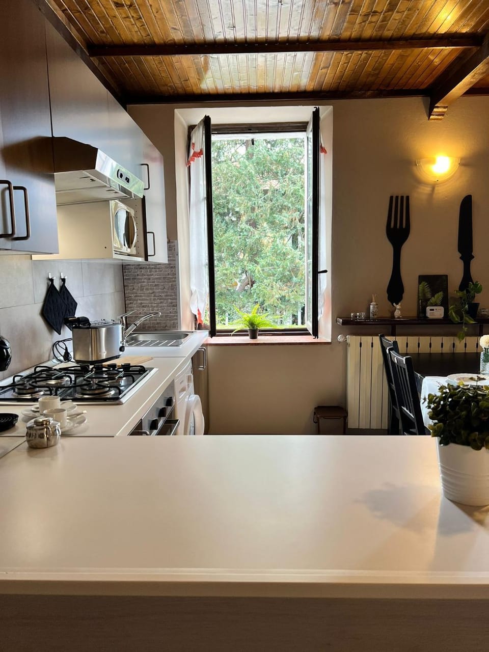 Kitchen or kitchenette, Dining area, pet friendly, stove