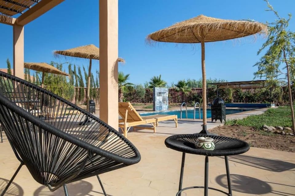 Patio, Garden, Pool view