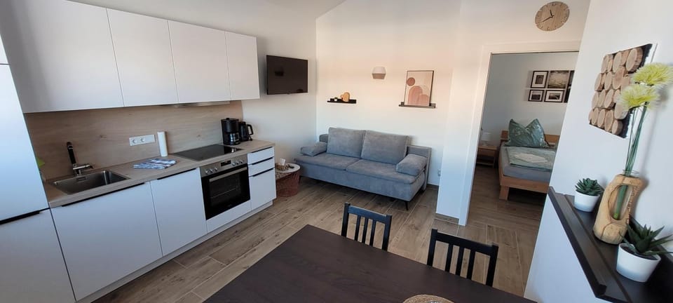 Kitchen or kitchenette, Living room, Seating area, Dining area, dishwasher, pet friendly, stove