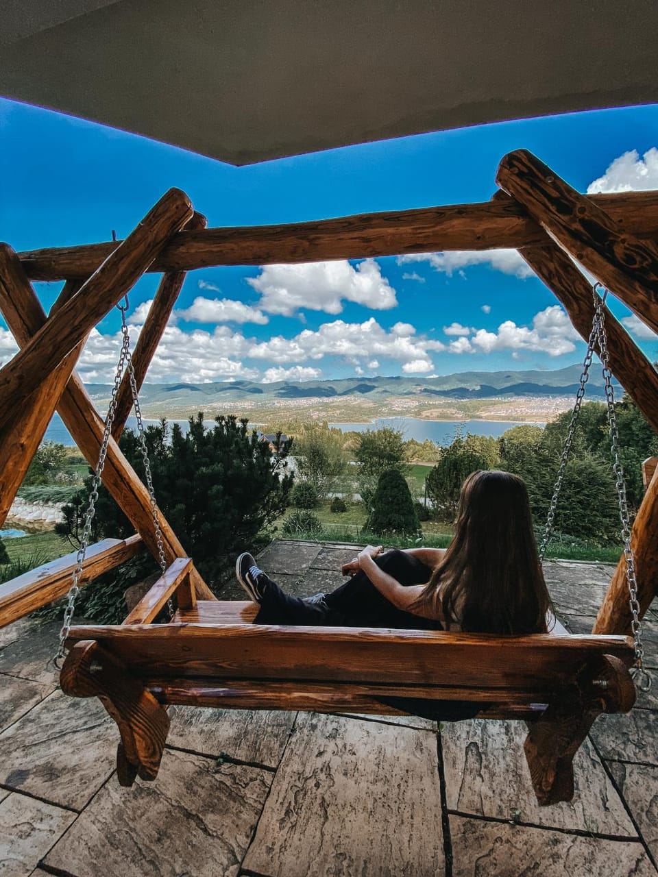 Day, Natural landscape, View (from property/room), Balcony/Terrace, Living room, Seating area
