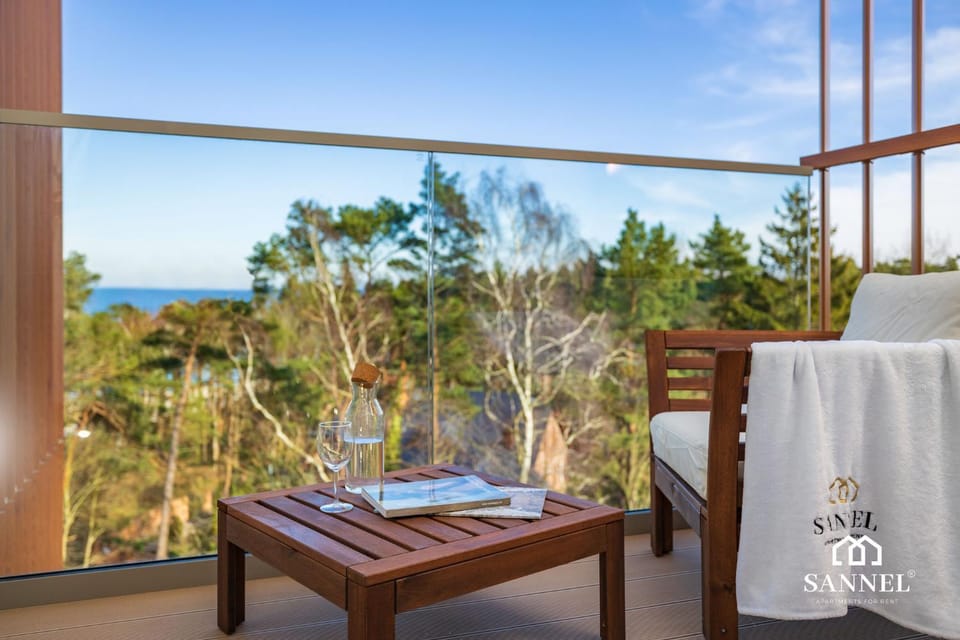 Day, Natural landscape, View (from property/room), Balcony/Terrace, Seating area, On site, Sea view