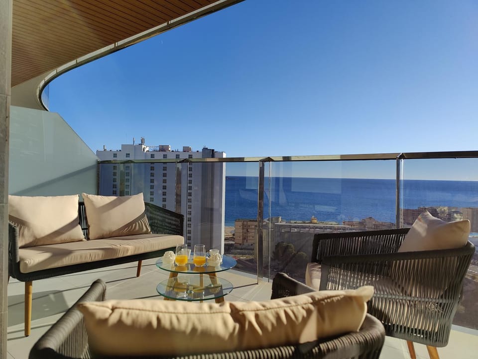View (from property/room), Balcony/Terrace, Sea view