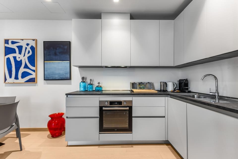 Coffee/tea facilities, Kitchen or kitchenette, dishwasher, minibar, oven, stove