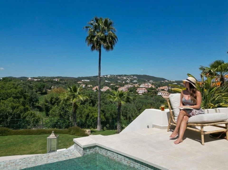Natural landscape, Garden view, Swimming pool