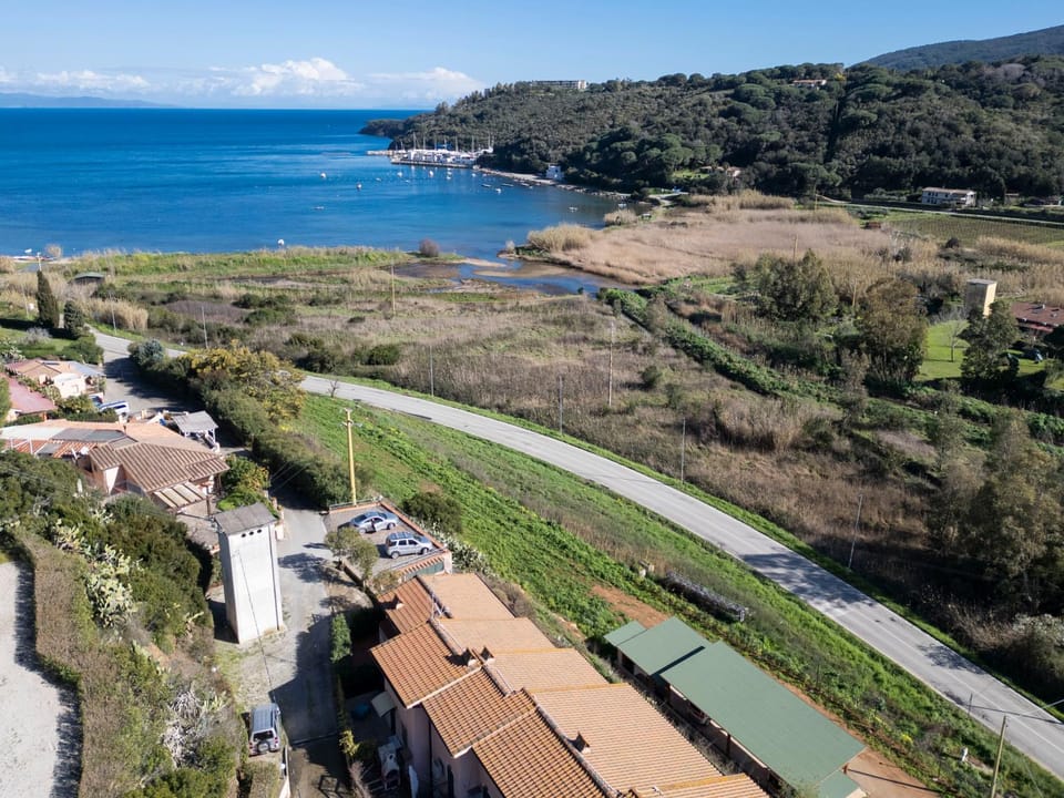 Nearby landmark, Bird's eye view