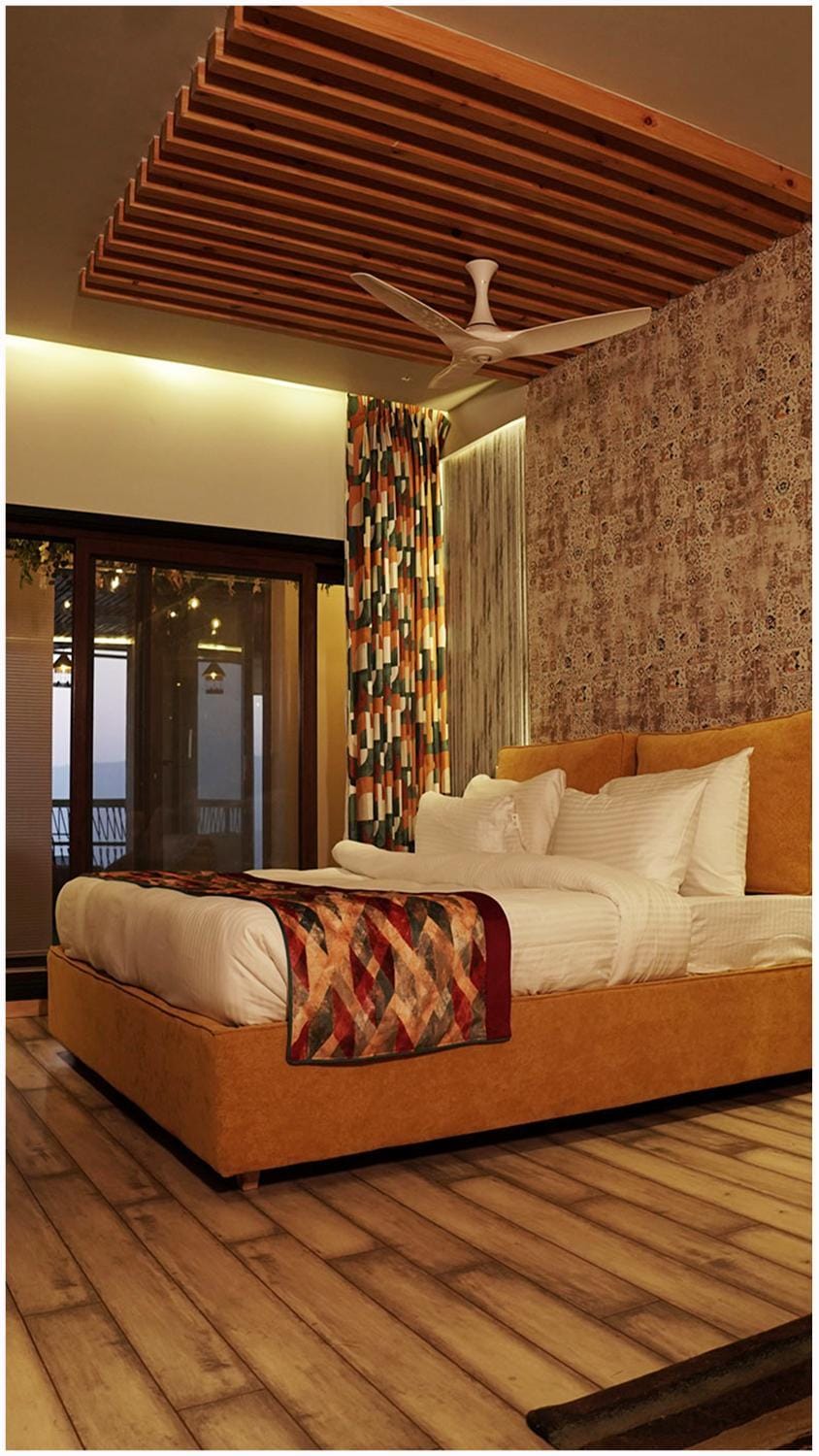 Photo of the whole room, Bedroom, towels