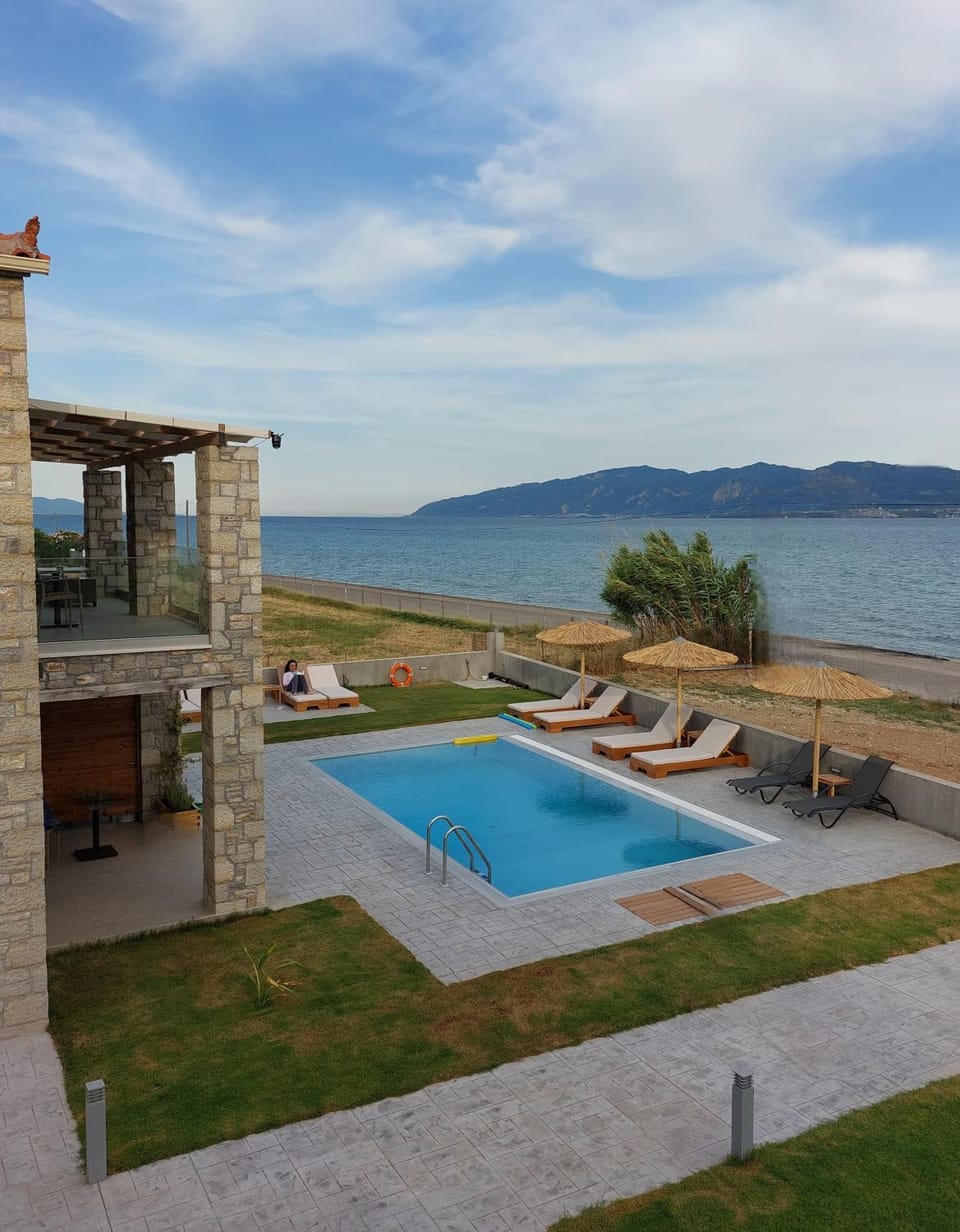 Day, Natural landscape, Beach, Mountain view, Pool view, Sea view, sunbed