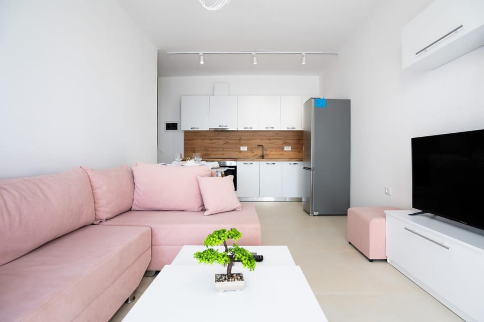 Living room, kitchen