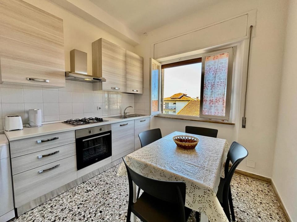 Kitchen or kitchenette, dishwasher, oven, stove, toaster