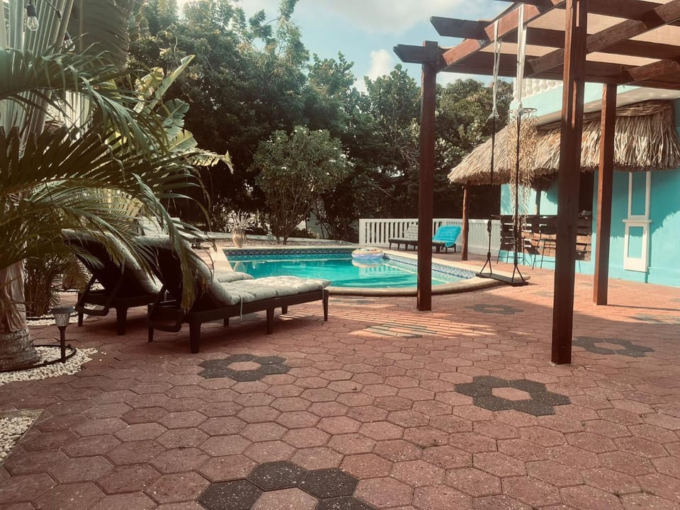 Patio, Day, Balcony/Terrace, Pool view, Swimming pool, sunbed