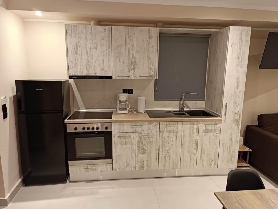 Kitchen or kitchenette, dishwasher, minibar, oven, stove