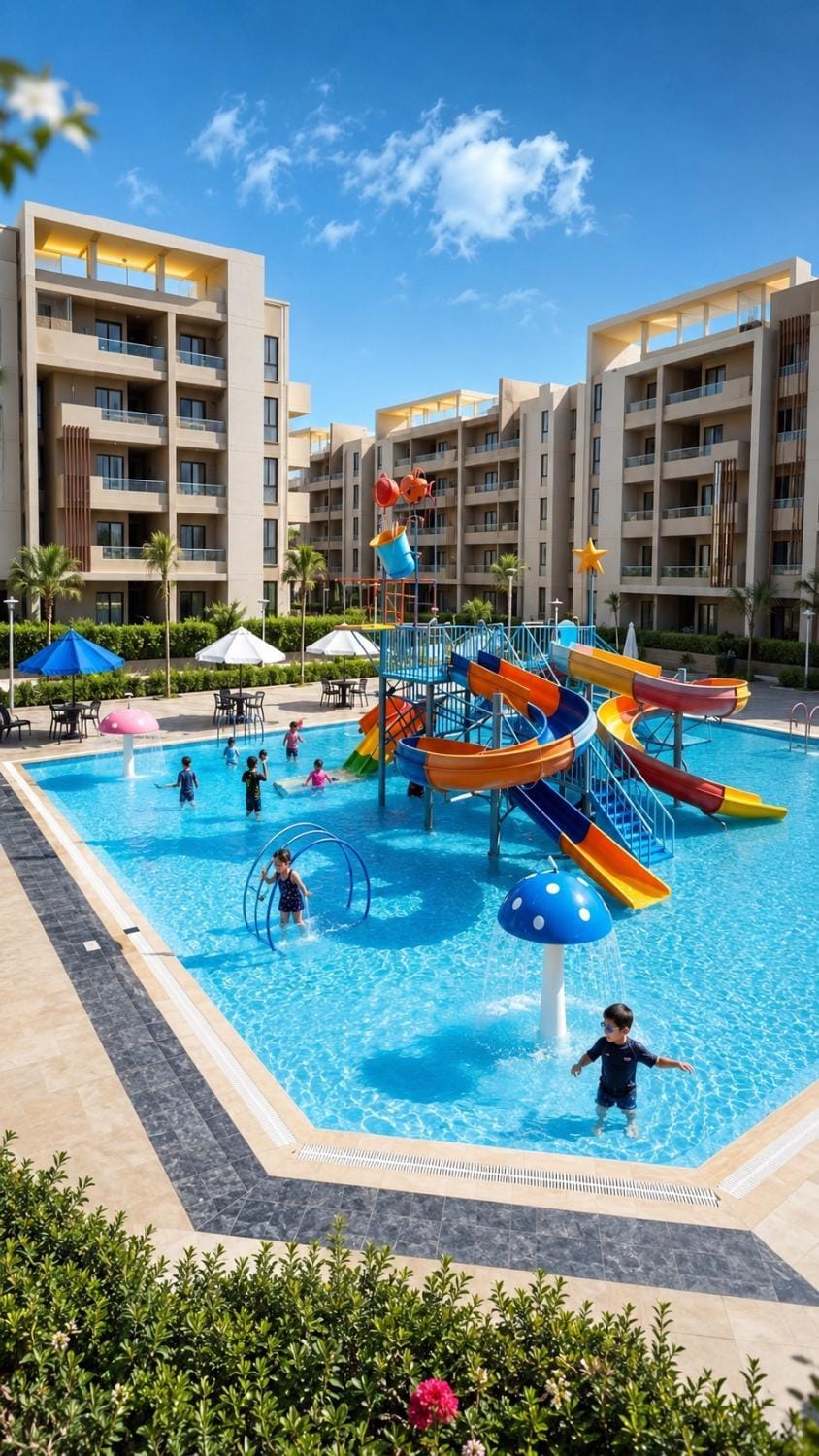 Day, Aqua park, children