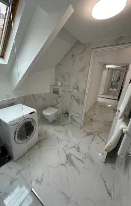 Shower, washing machine