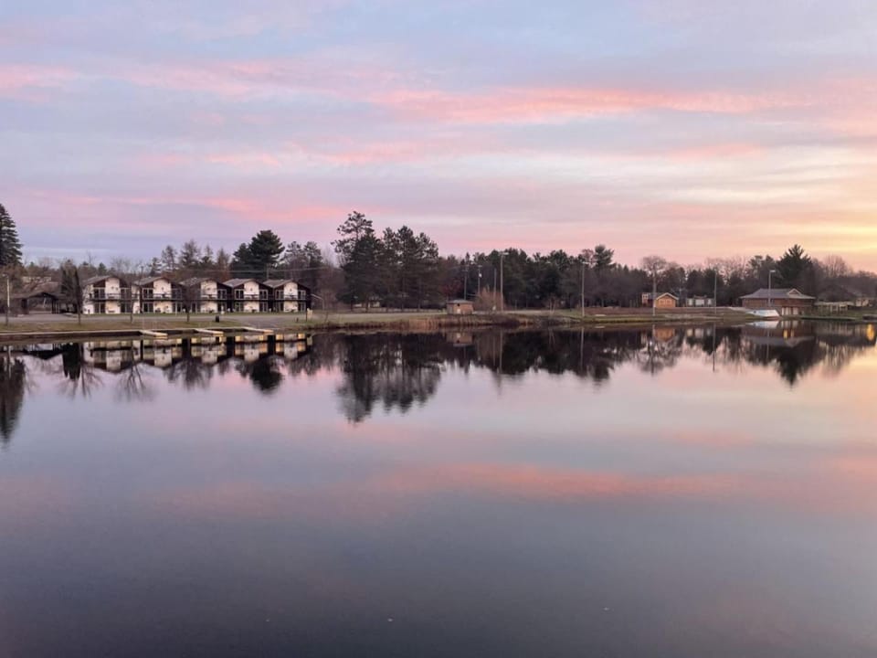 Bridge Inn Tomahawk - Room 107, 2 Queen Beds, Pet Friendly, Laminate Wood Flooring , Walkout, River View Bed and Breakfast in Wisconsin