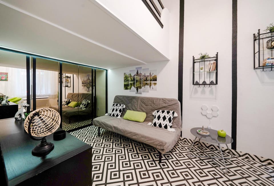 Living room, furniture, locker, wardrobe, air conditioner
