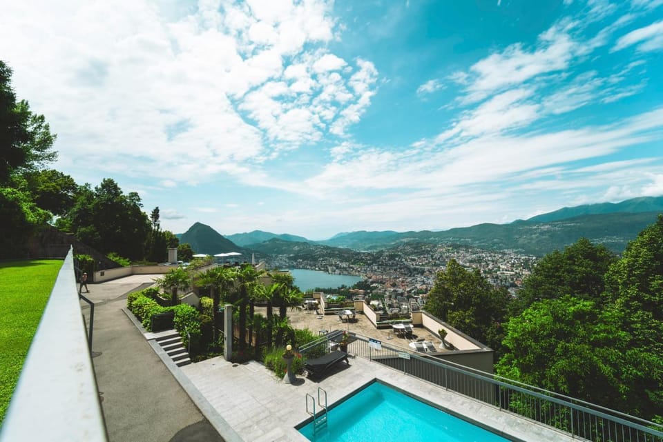 Nearby landmark, Day, Natural landscape, Lake view, Mountain view, Pool view, Swimming pool, Swimming pool