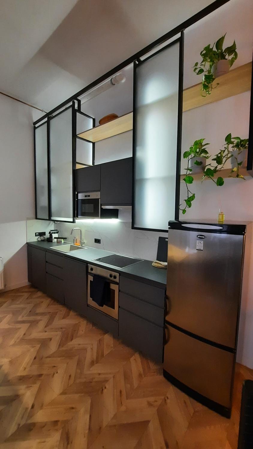 Kitchen or kitchenette, minibar, pet friendly, stove