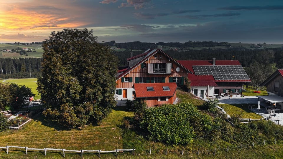 Property building, Mountain view, Sunrise
